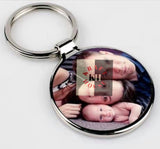 Round Metal Keychain