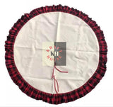 Buffalo Plaid Linen Tree Skirt