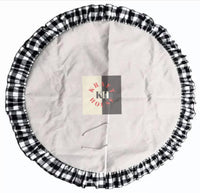 Buffalo Plaid Linen Tree Skirt